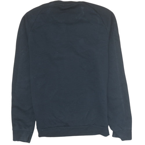 Adidas Mens Black Crew Neck Pullover Sweatshirt Size S