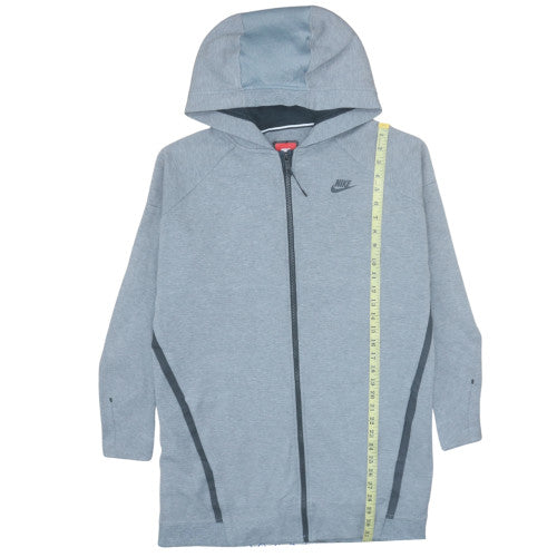 Nike Men's Grey Full Zip Hoodie XL Regular Fit Lightweight