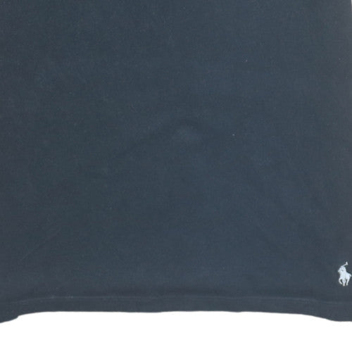 Ralph Lauren Men Black Cotton Crew Neck Short Sleeve T-Shirt M