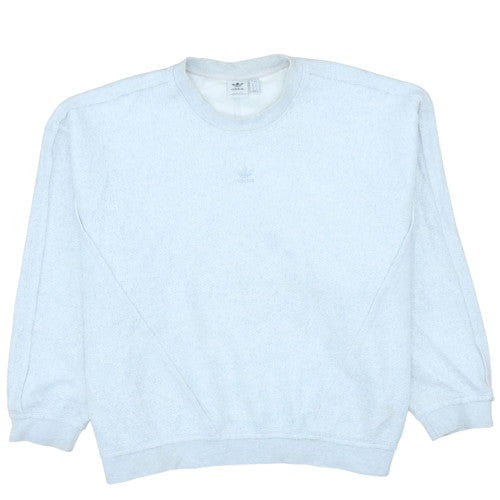 Adidas Women's White Crew Neck Sweatshirt Size 20 Relaxed Fit