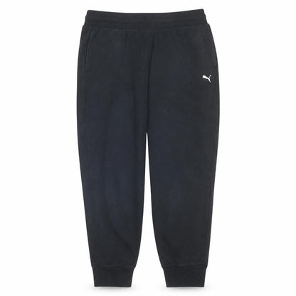 Front view of Puma Men's Black Jogger Sweatpants Medium Cotton Blend