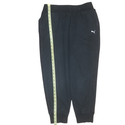Back view of Puma Men's Black Jogger Sweatpants Medium Cotton Blend