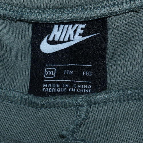 Nike Womens 2XL Grey Green Jogger Sweatpants with Logo