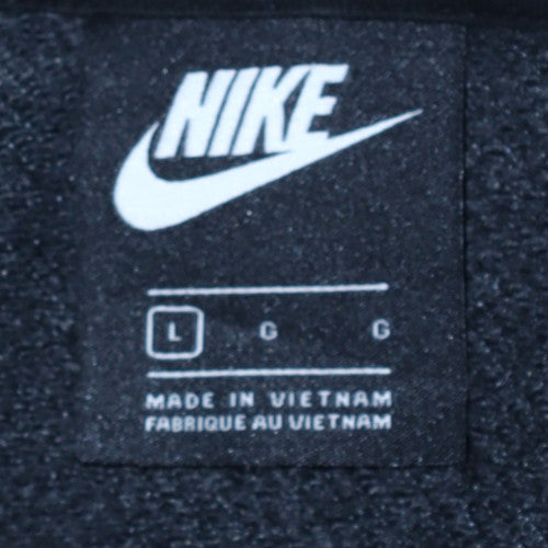 Nike Men's Grey Pullover Hoodie L Logo Graphic Sweatshirt