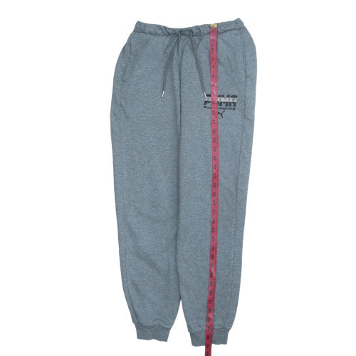 Puma Boys Grey Jogger Trousers 14 Years Elastic Waist Activewear