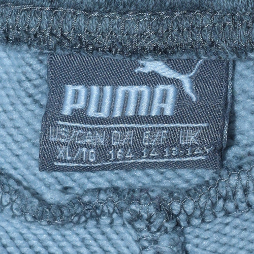 Puma Boys Grey Jogger Trousers 14 Years Elastic Waist Activewear