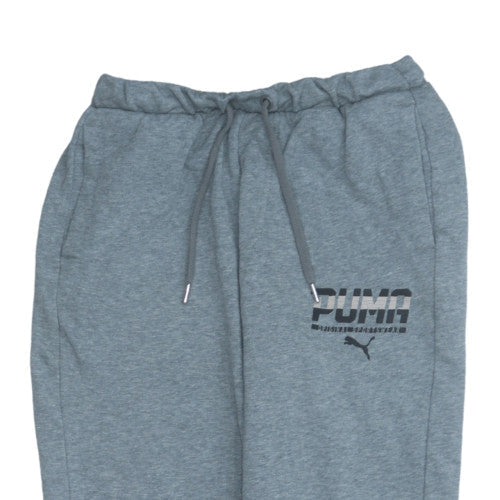 Puma Boys Grey Jogger Trousers 14 Years Elastic Waist Activewear
