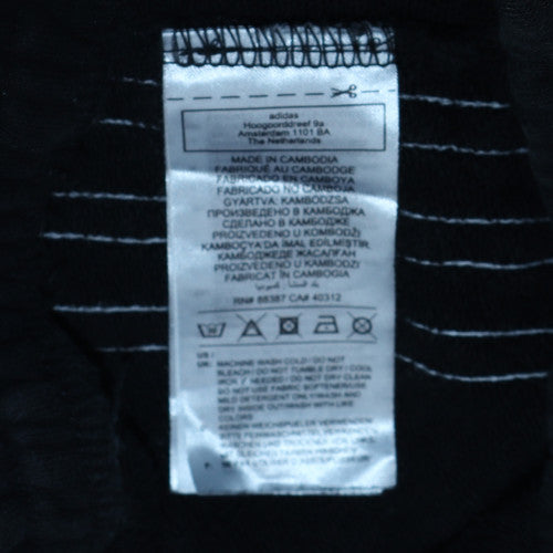 Adidas Womens Black Sweatpants Size 10 Fleece Elastic Waist Joggers