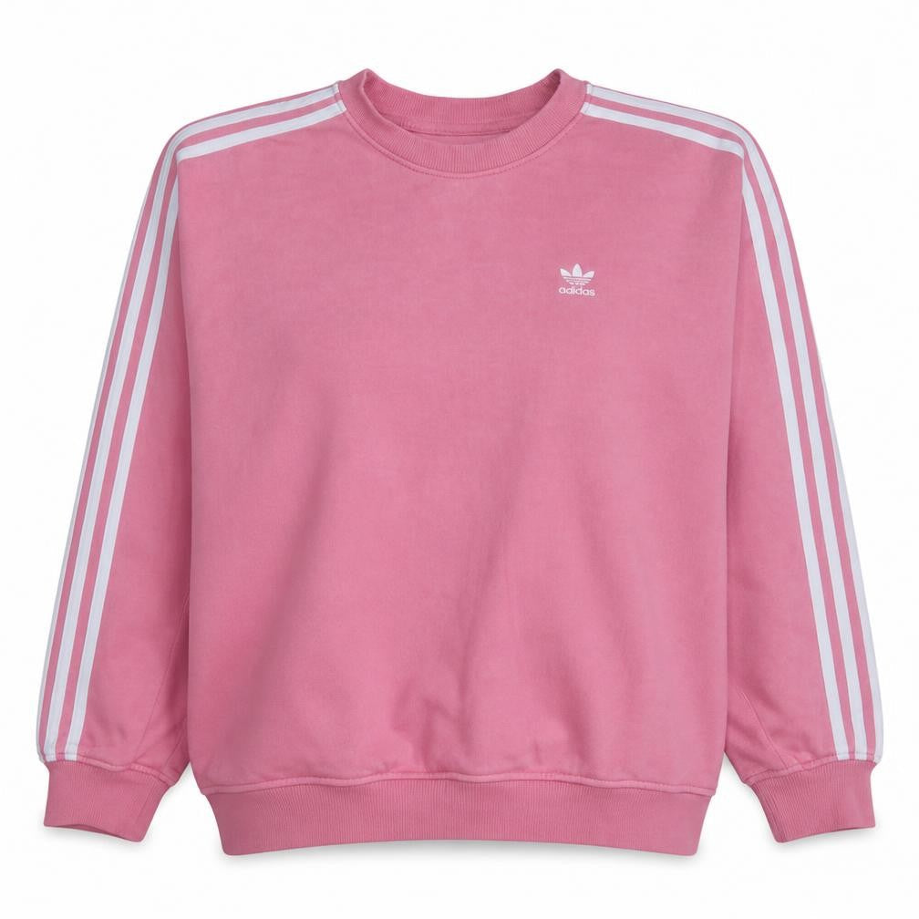 Adidas Women Pink Crew Neck Pullover Sweatshirt UK 10