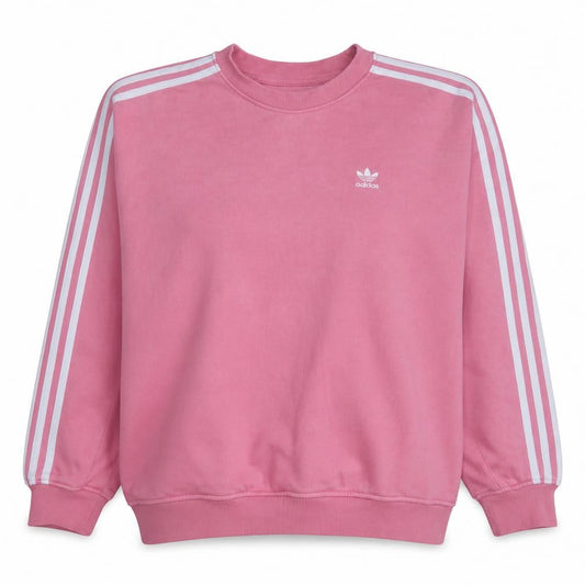 Adidas Women Pink Crew Neck Pullover Sweatshirt UK 10