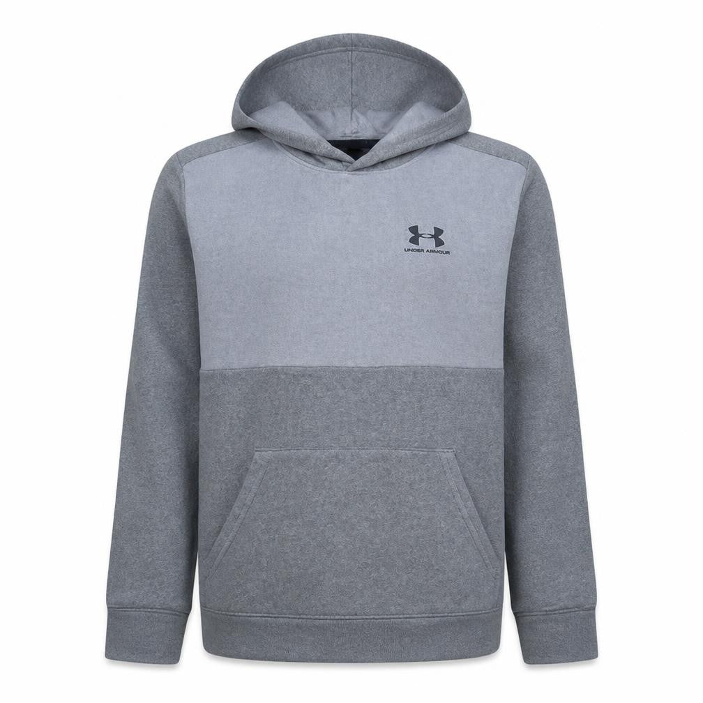 Under Armour Boys Grey Pullover Hoodie YXL ColdGear Loose Fit
