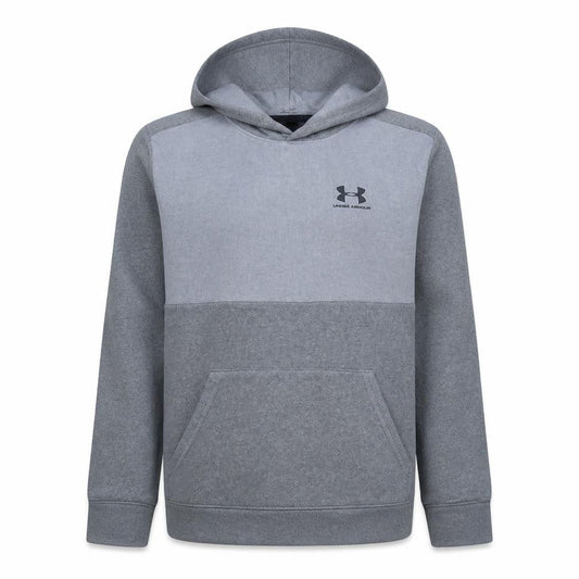 Under Armour Boys Grey Pullover Hoodie YXL ColdGear Loose Fit