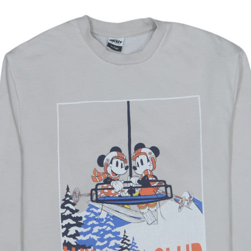 Disney Mickey & Friends George Womens Stone Sweatshirt M Winter Club