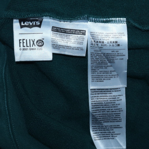 Levi's Felix the Cat Men's Green Pullover Hoodie Size S