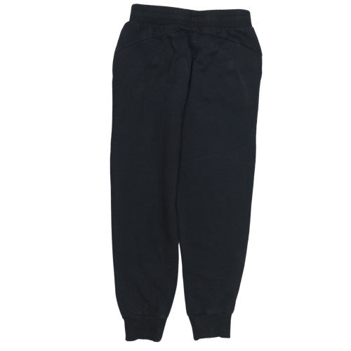 Puma Women's Black Jogger Trousers Size S Fleece Elastic Waist