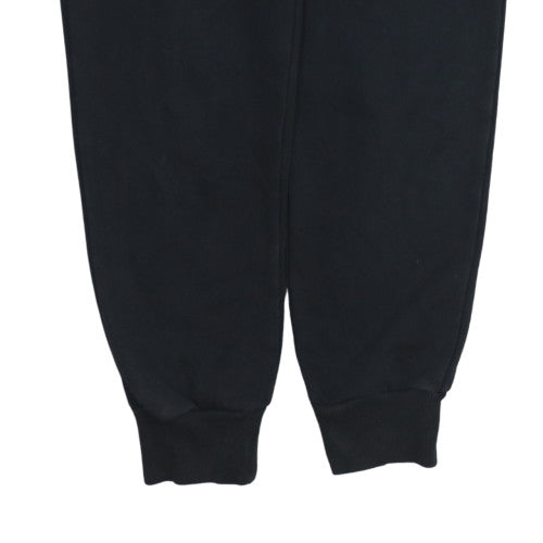 Puma Women's Black Jogger Trousers Size S Fleece Elastic Waist