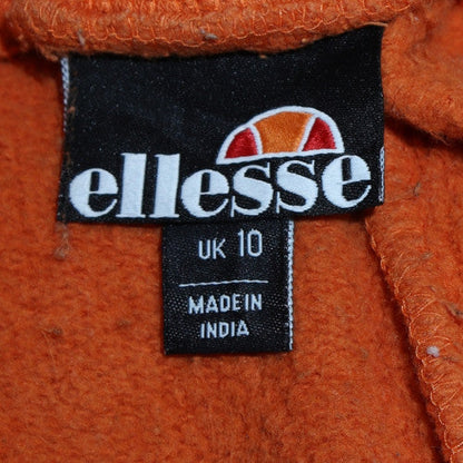 Additional view of Ellesse women’s orange fleece sweatpants, size UK 10, regular fit
