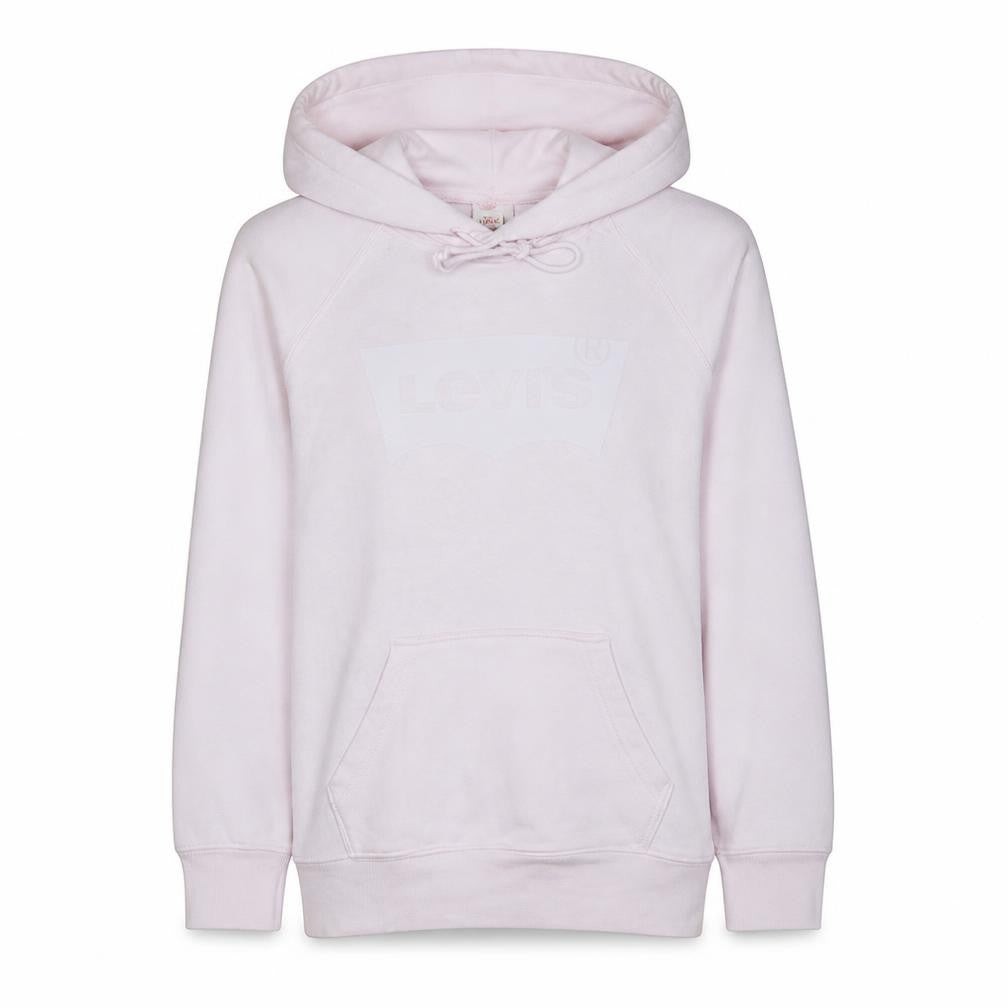 Levi's Women Pink Pullover Hoodie Size S Cotton Regular Fit