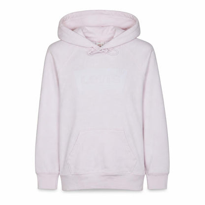 Levi's Women Pink Pullover Hoodie Size S Cotton Regular Fit