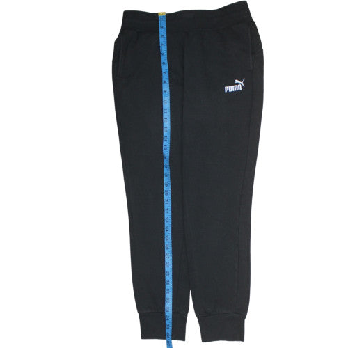 Puma Womens Black Jogger Sweatpants Size S Elastic Waist Pockets