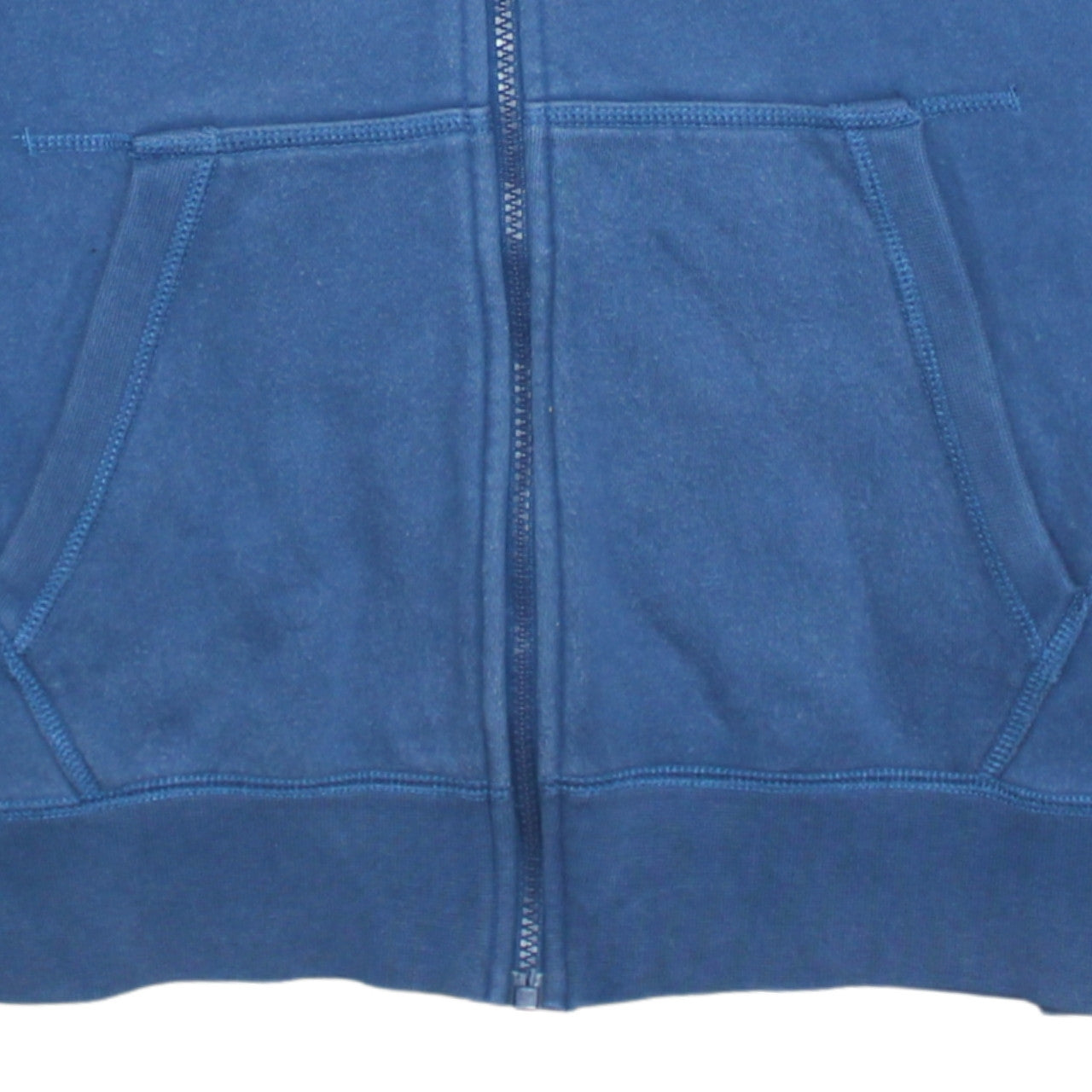 Nike Men's Blue Full Zip Hoodie M Cotton Blend Fleece Sportswear