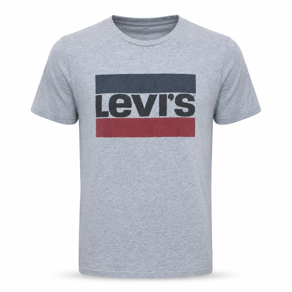 Levi's Men's Grey Logo Graphic Cotton Crew Neck T-Shirt Size M