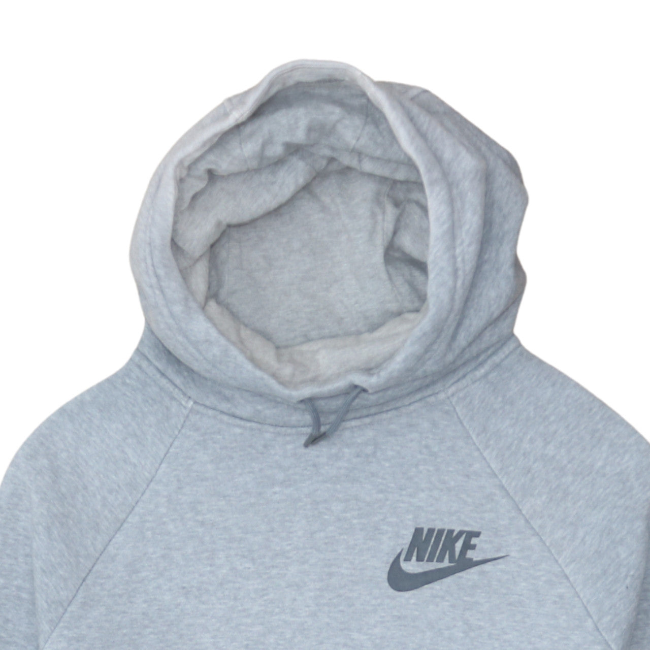 Nike Men's Grey Pullover Hoodie M Regular Fit Fleece Sweatshirt