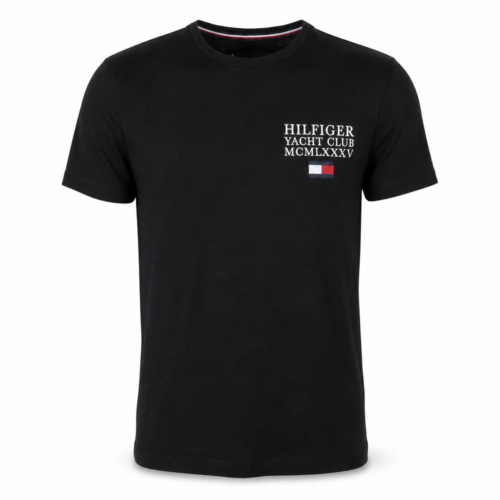 Tommy Hilfiger Men's Black Nautical Logo Cotton T-Shirt M
