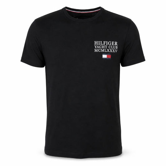Tommy Hilfiger Men's Black Nautical Logo Cotton T-Shirt M