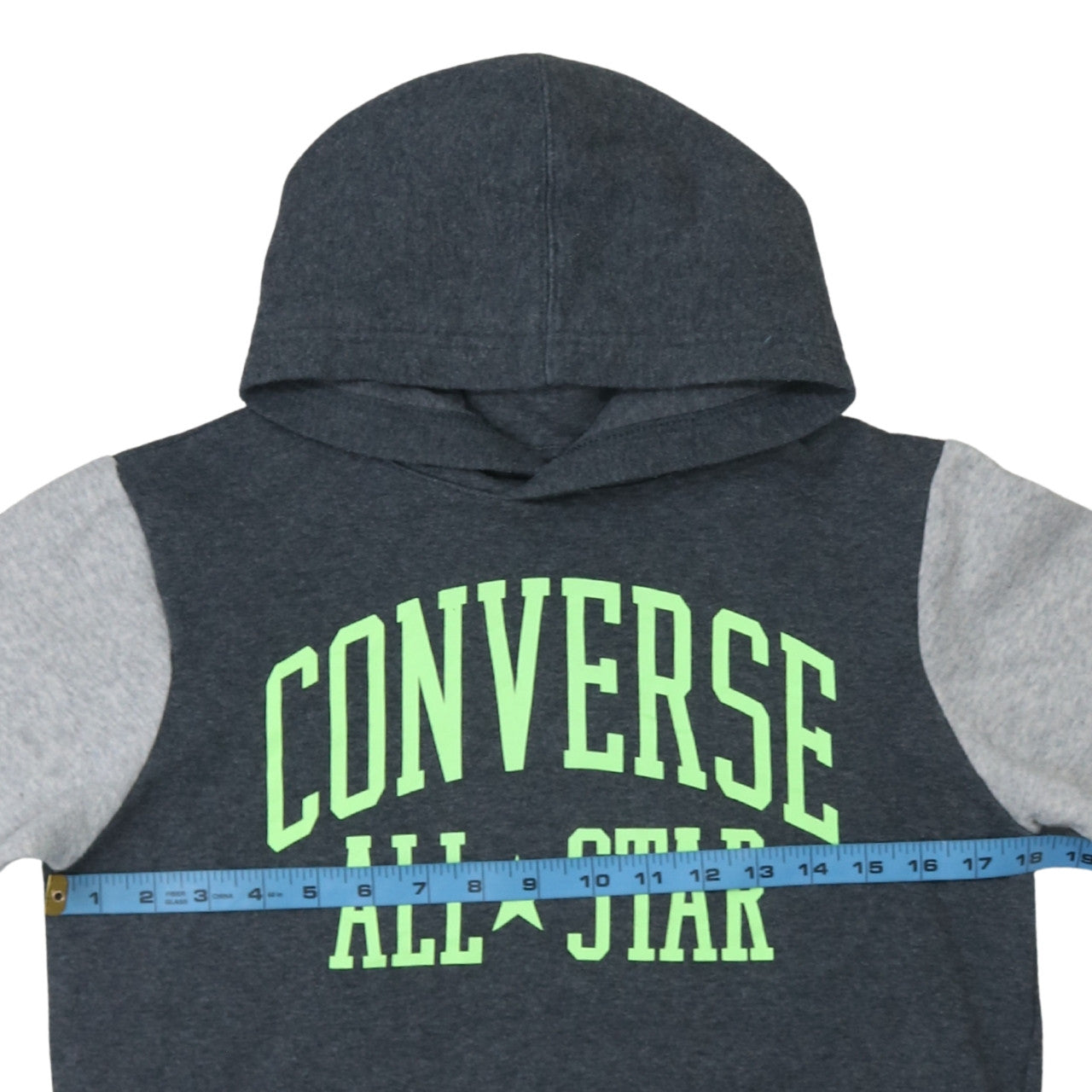 Converse Boys Charcoal & Grey Pullover Hoodie Size 12-13 Years All Star Print