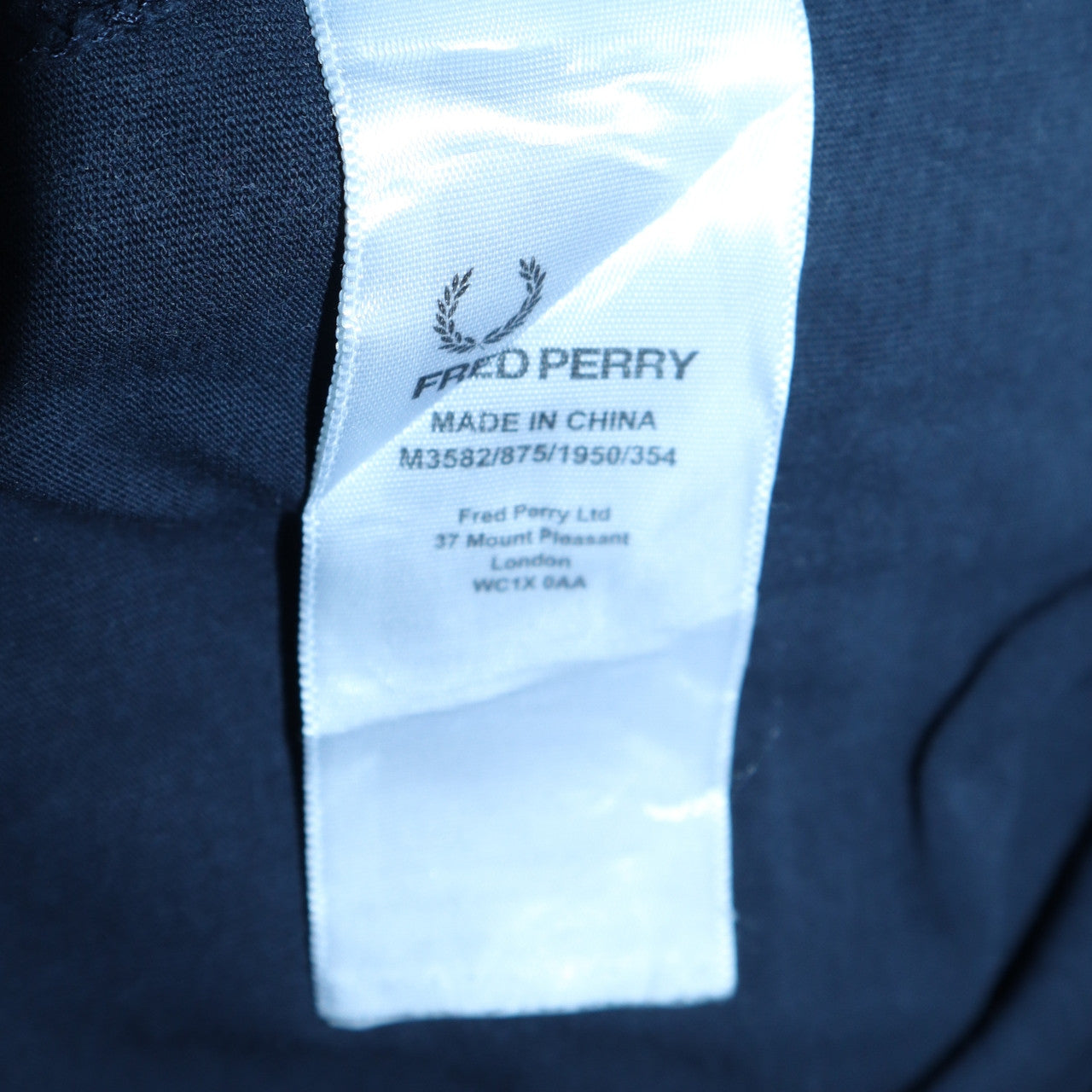 Fred Perry Men's Blue Cotton Crew Neck Sportswear T-Shirt M