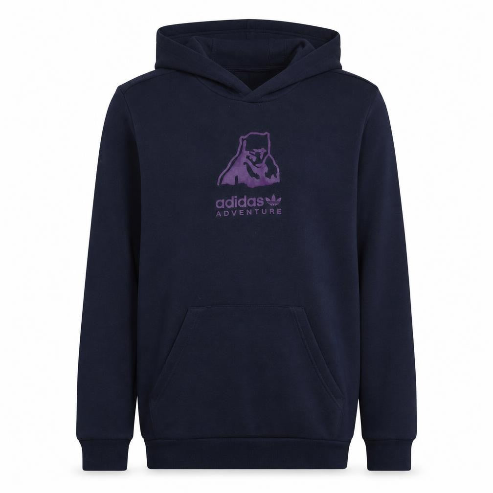 Adidas Boys Navy Adventure Pullover Hooded Sweatshirt XL 15-16 Years
