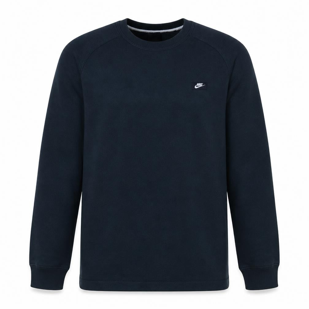 Nike Men's Black Crew Neck Fleece Sweatshirt M Regular Fit Pullover