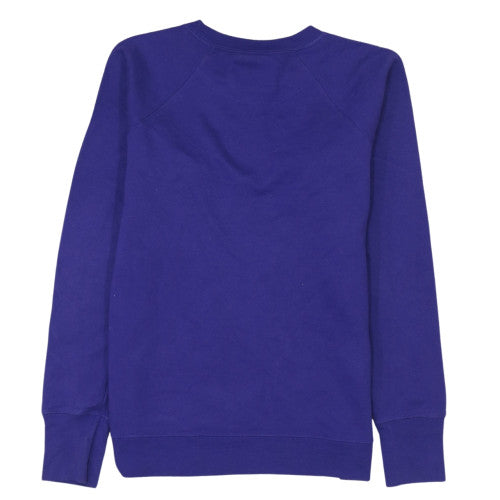 Champion Women Purple Crew Neck Logo Sweatshirt M