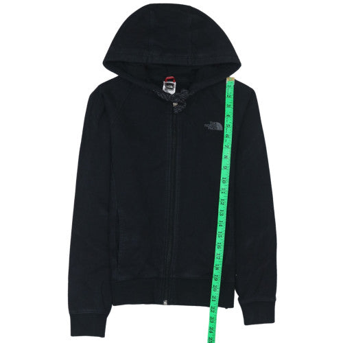 The North Face Women's Black Full Zip Hoodie Size S Cotton Casual