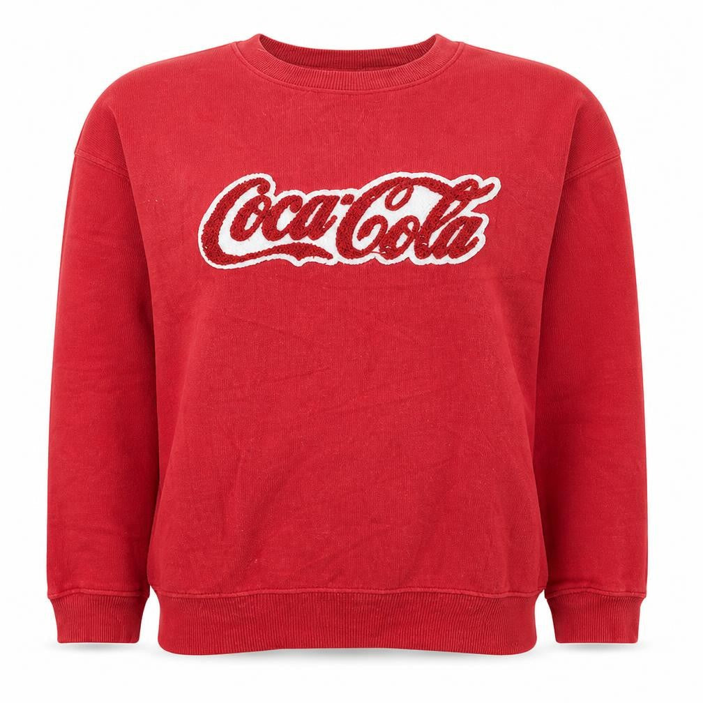 Topshop Tee and Cake Coca-Cola Red Pullover Sweatshirt Women M