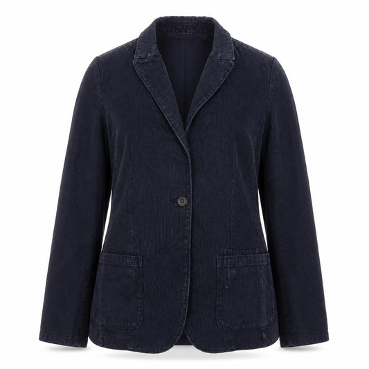 Banana Republic Women's Navy Cotton Blazer Size 10 Classic Fit