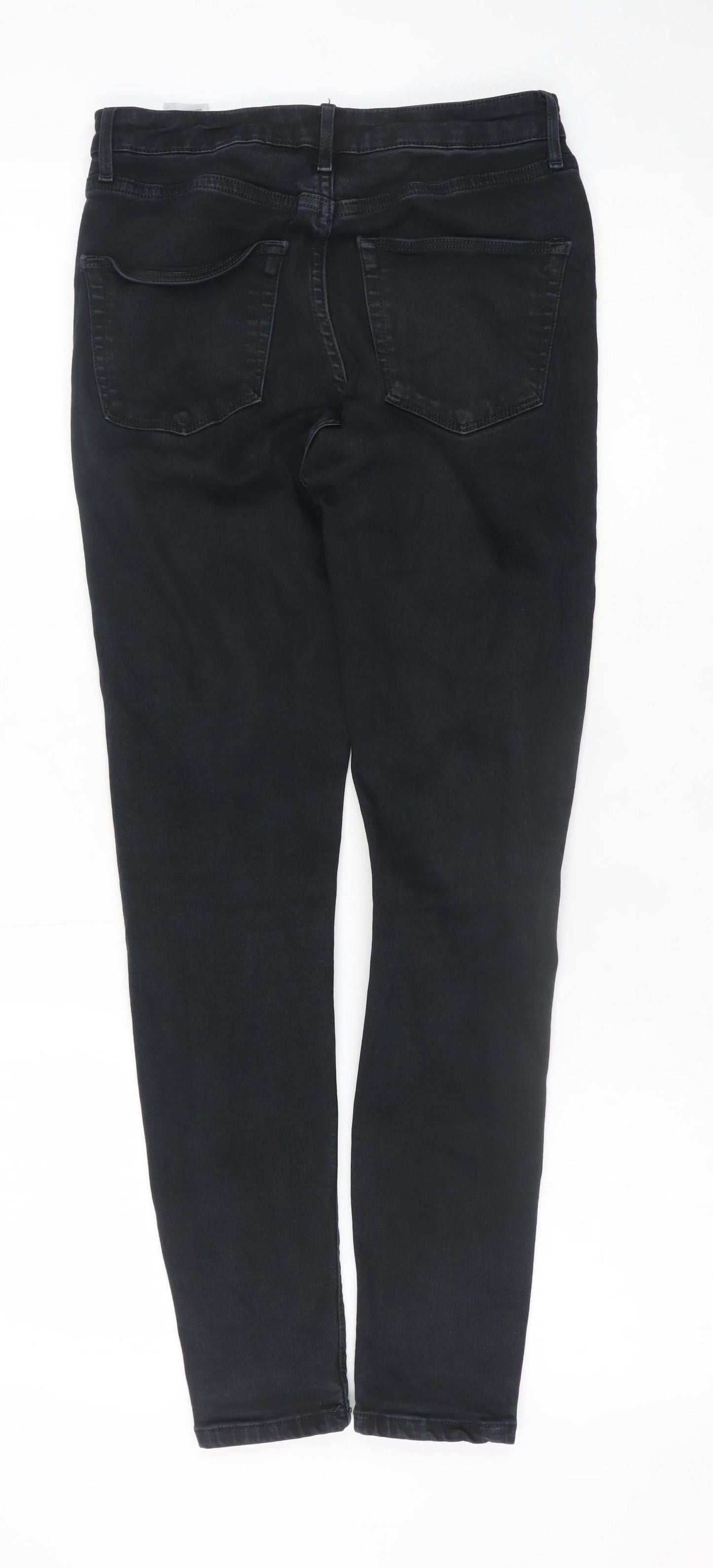 Topshop Moto Women's Black Skinny Distressed Jeans W28 L32