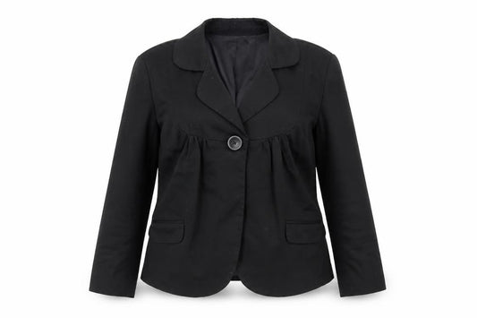 InWear Women's Black Blazer UK 10 Single-Breasted Work Jacket