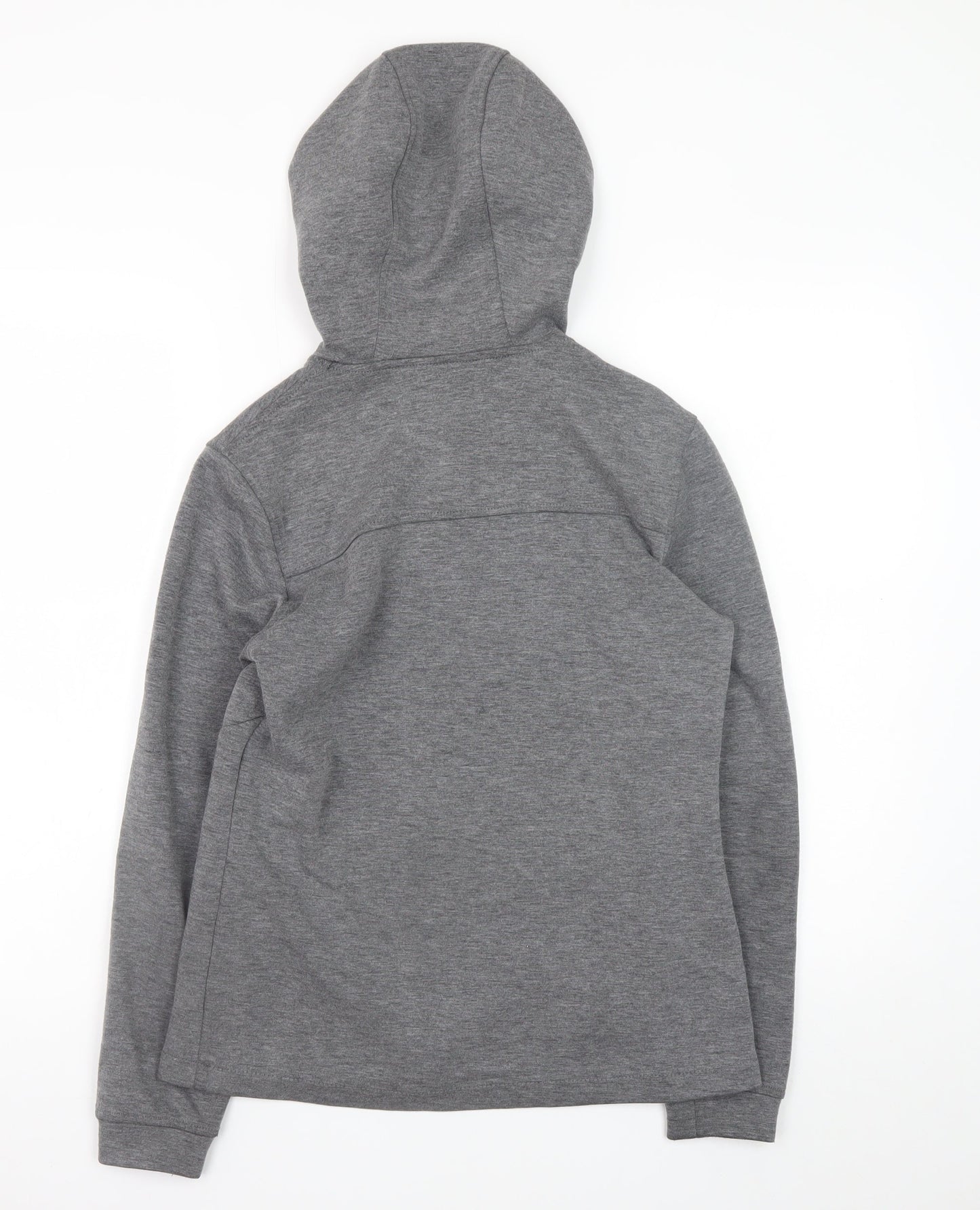 DLX Athletic Men's Grey Full Zip Hooded Sweatshirt XS