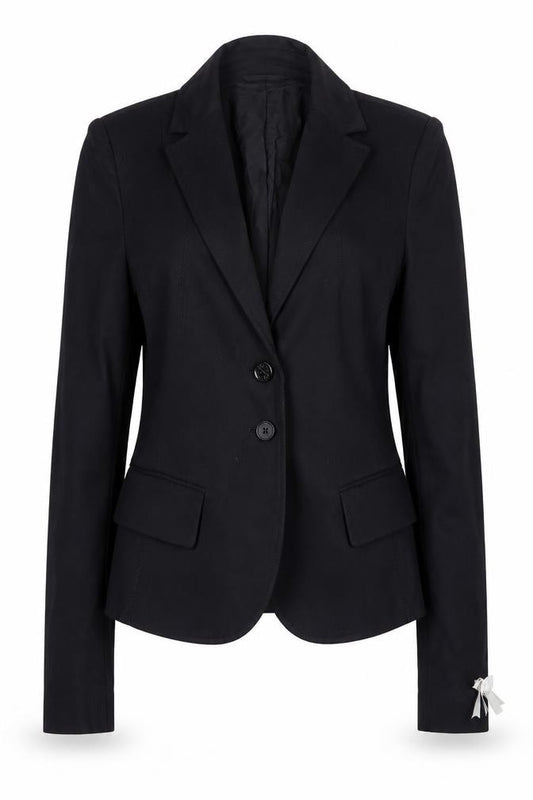 Patrizia Pepe Women's Black Blazer Size 12 Slim Fit Classic Jacket