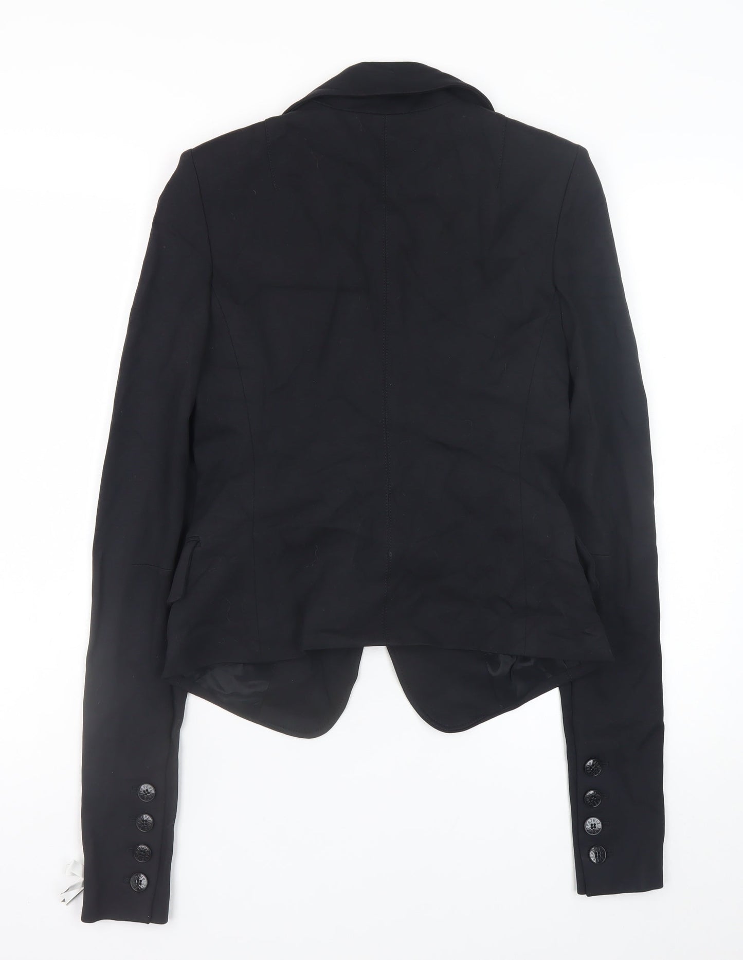 Patrizia Pepe Women's Black Blazer Size 12 Slim Fit Classic Jacket