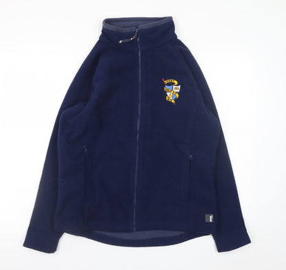 Premier Men's Blue Full Zip Fleece Sweatshirt Size M