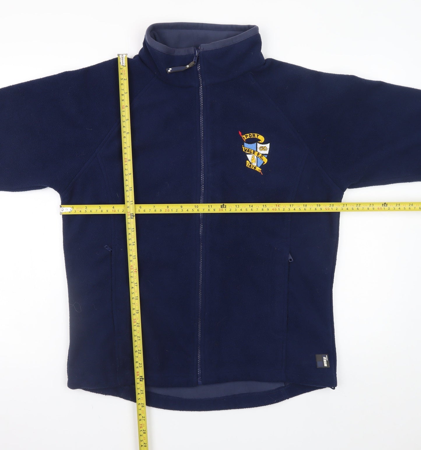 Premier Men's Blue Full Zip Fleece Sweatshirt Size M