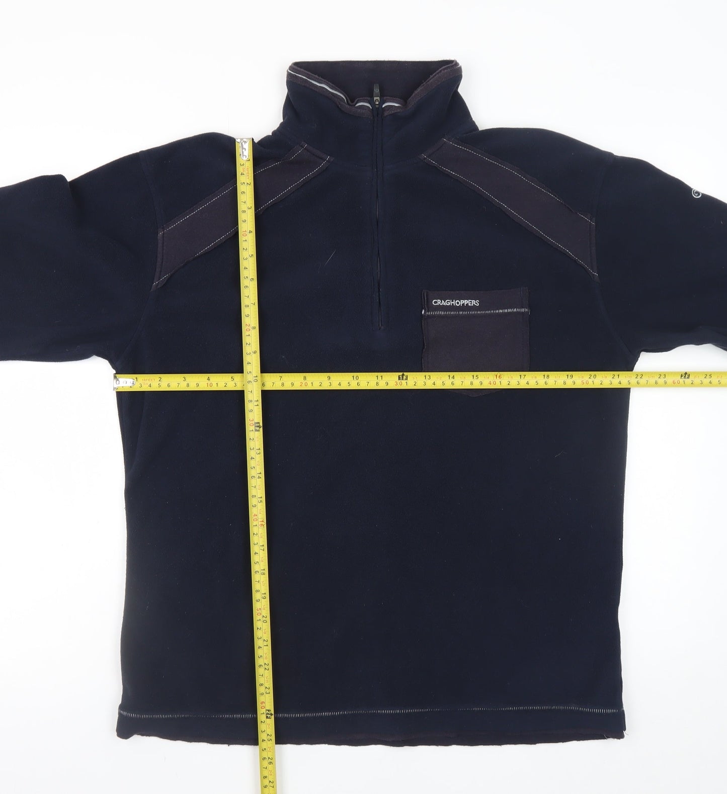 Craghoppers Men's Blue Fleece 1/4 Zip Pullover Sweatshirt M