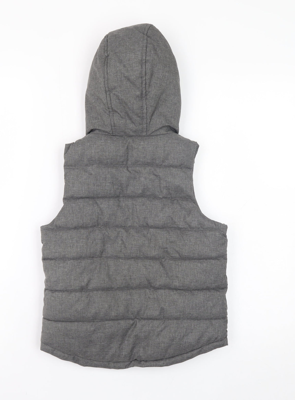 Urban Boy Grey Hooded Padded Bodywarmer Waistcoat Boys 4 Years