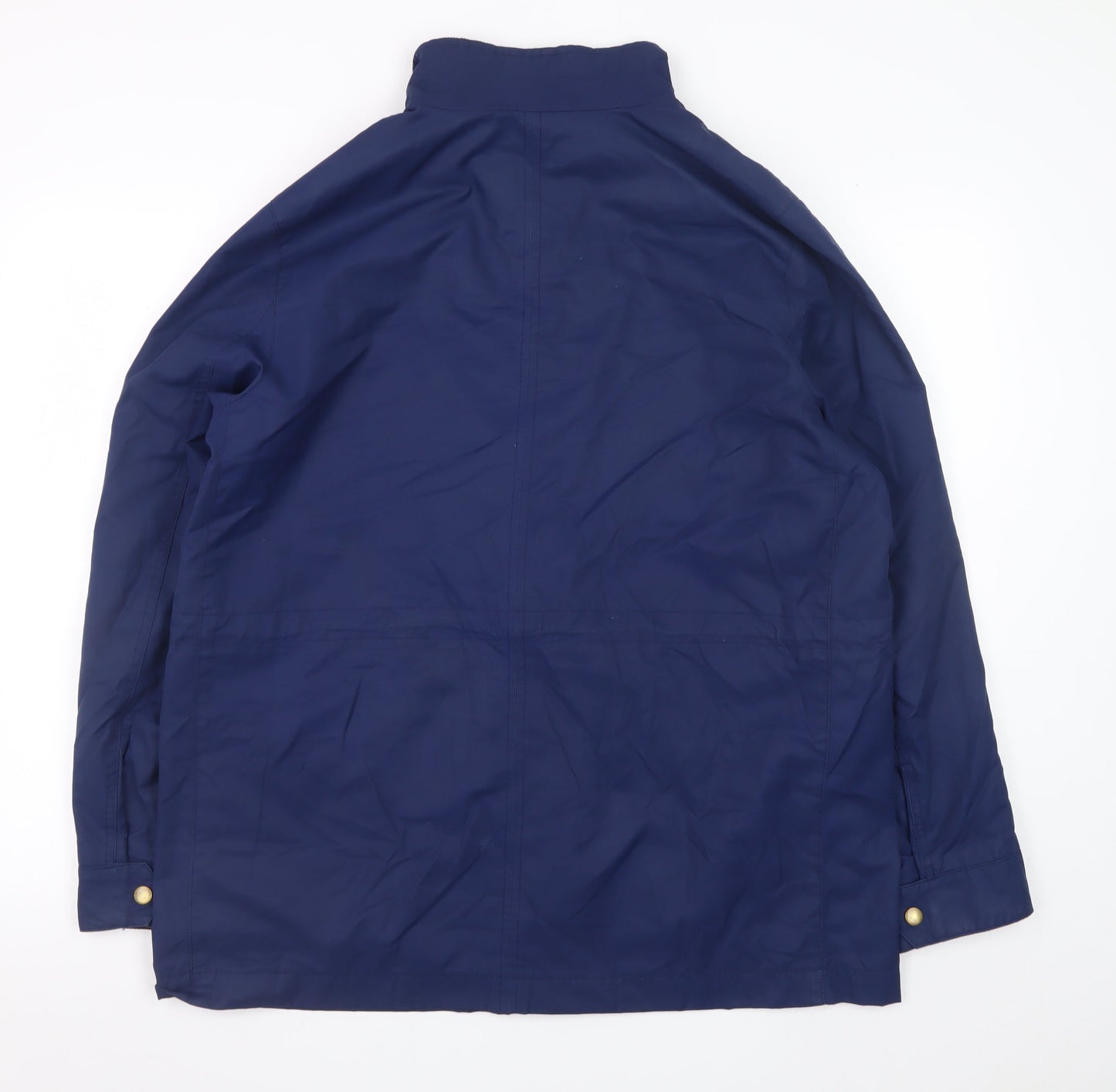 Lands' End Men's Blue Waterproof Cotton Nylon Parka Jacket L