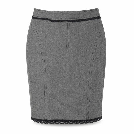 Marks & Spencer Women Grey Wool Blend Pencil Skirt UK 14