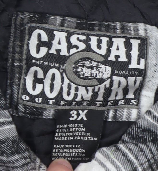 Casual Country Outfitters Men's Black 3XL Flannel Jacket