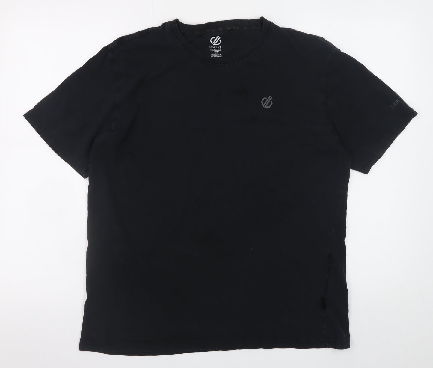 Dare 2B Men's Black XL Crew Neck Cotton Short Sleeve T-Shirt